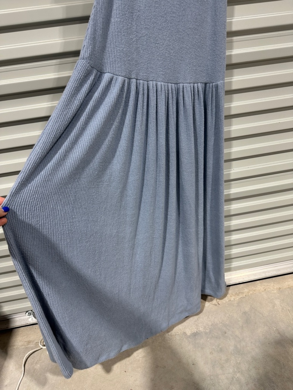Universal Thread Light Blue Ribbed Tank Maxi Dress - Picture 6 of 10